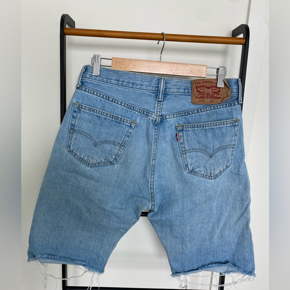 Levi's Light Blue Jean Shorts